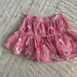 love shack fancy floral skirt